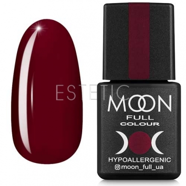 Гель-лак MOON FULL Color Gel Polish №144 (карминный, эмаль), 8 мл