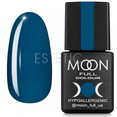 Гель-лак MOON FULL Color Gel Polish №186 (темно-бирюзовый, эмаль), 8 мл