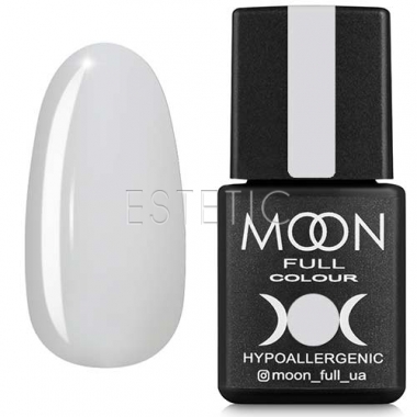 Гель-лак MOON FULL Color Gel Polish №201 (белый полупрозрачный, эмаль), 8 мл