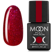 Гель-лак MOON FULL Color Gel Polish №221 (вишневий з блискітками), 8 мл