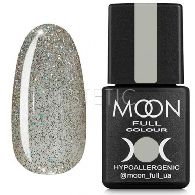 Гель-лак MOON FULL Color Gel Polish №313 (белое золото, шиммерный), 8 мл