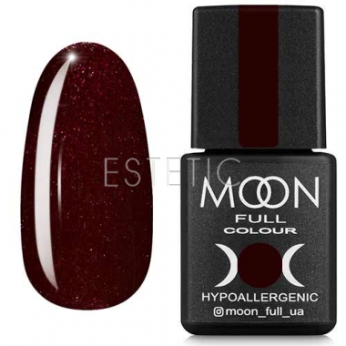 Гель-лак MOON FULL Color Gel Polish №317 (шоколадно-вишневый с мелким шиммером), 8 мл