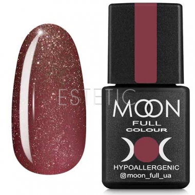 Гель-лак MOON FULL Color Gel Polish №320 (темно-розовый винтажный с мелким шиммером), 8 мл