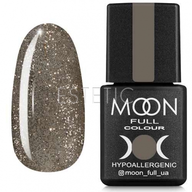 Гель-лак MOON FULL Color Gel Polish №325 (серебристо-золотой мелко-шиммерный), 8 мл