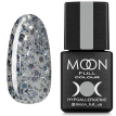 Гель-лак MOON FULL Color Gel Polish №327 (срібний гліттер на напівпрозорої основі), 8 мл