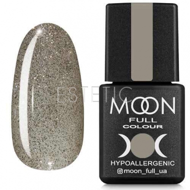 Гель-лак MOON FULL Color Gel Polish №329 (серебристо-жемчужный шиммерный), 8 мл