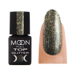 Топ глиттерный MOON FULL Top Glitter №02 Gold (прозрачный с золотистым микроблеском), 8 мл