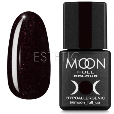 Гель-лак MOON FULL color Gel polish №668 (темно-сливовый с шиммером), 8 мл
