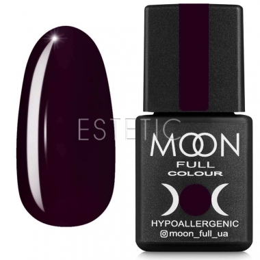 Гель-лак MOON FULL color Gel polish №673 (темно-брусничный, эмаль), 8 мл