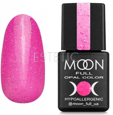 Гель-лак MOON FULL Opal color Gel polish №506 (бледная фуксия с разноцветным шиммером), 8 мл