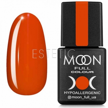 Гель-лак MOON FULL color Gel polish №615 (морковно-шафрановый, эмаль), 8 мл