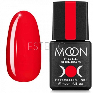 Гель-лак MOON FULL color Gel polish №616 (розовато-красный, эмаль), 8 мл