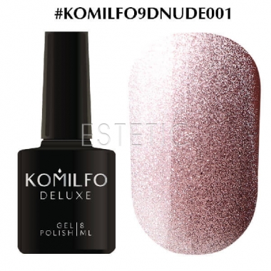 Гель-лак Komilfo 9D Cat's eye Nude №001 (бежевый, магнитный), 8 мл