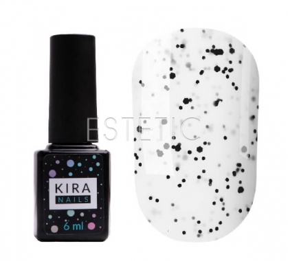 Kira Nails Chia No Wipe Top Coat - закріплювач для гель-лаку Чіа, без липкого шару, 6 мл