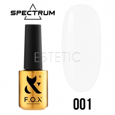 Гель-лак F.O.X Spectrum Gel Vinyl № 001 Pray (білий, емаль), 7 мл