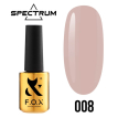 Гель-лак F.O.X Spectrum Gel Vinyl № 008 Mantra (бежевый, эмаль), 7 мл