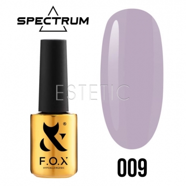 Гель-лак F.O.X Spectrum Gel Vinyl № 009 Hope (бузковий, емаль), 7 мл