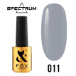Гель-лак F.O.X Spectrum Gel Vinyl № 011 Apologize (сірий, емаль), 7 мл
