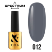 Гель-лак F.O.X Spectrum Gel Vinyl № 012 Honest (мокрий асфальт, емаль), 7 мл