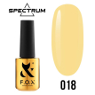 Гель-лак F.O.X Spectrum Gel Vinyl № 018 Humorist (нежно-желтый, эмаль), 7 мл