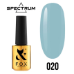 Гель-лак F.O.X Spectrum Gel Vinyl № 020 Relax (небесно-блакитний, емаль), 7 мл