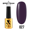 Гель-лак F.O.X Spectrum Gel Vinyl № 027 Vintage (баклажан, эмаль), 7 мл