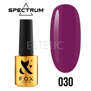 Гель-лак F.O.X Spectrum Gel Vinyl № 030 Selfish (світло-фіолетовий, емаль), 7 мл