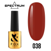 Гель-лак F.O.X Spectrum Gel Vinyl № 038 Caprise (темно-червоний, емаль), 7 мл