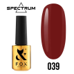 Гель-лак F.O.X Spectrum Gel Vinyl № 039 Dirty (бордовый, эмаль), 7 мл