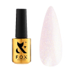 F.O.X Smart gel Shine - Рідкий гель для зміцнення нігтьової пластини (білий напівпрозорий з блискітками), 12 мл