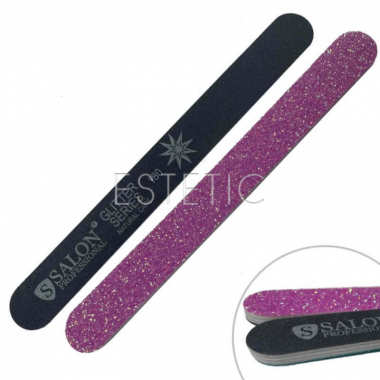 Salon Professional Glitter Пилка для нігтів 180, пряма, вузька
