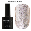 Гель-лак Komilfo DeLuxe Series №G005 (насыщенные светло-золотистые блестки с легким розовым переливом), 8 мл
