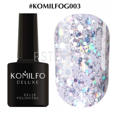 Гель-лак Komilfo DeLuxe Series №G003 (крупные голограммные блестки), 8 мл