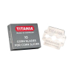 TITANIA Лезвия 3100/1 для педикюрного станка, 10 шт