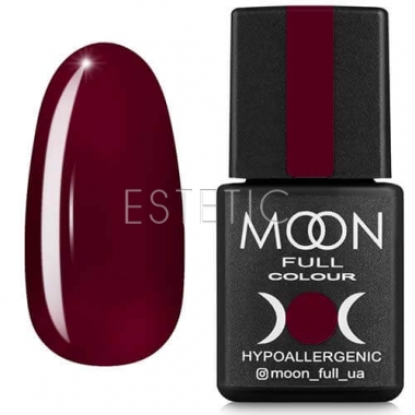 Гель-лак MOON FULL color Gel polish №142 (бургундский, эмаль), 8 мл