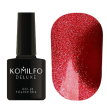 Гель-лак Komilfo 9D Cat's eye Red 002 (яркий красный, магнитный), 8 мл 