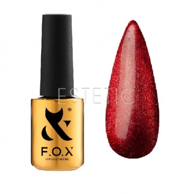 Гель-лак F.O.X. Sphynx Cat Eye №001 (красный, магнитный), 7 мл