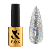 Гель-лак F.O.X. Sphynx Cat Eye №003 (серебристый с крупными голографическими блестками, магнитный), 7 мл
