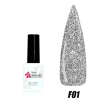 Гель-лак Molekula FLASH Effect F01 (сріблястий, світловідбиваючий), 6 мл