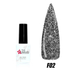 Гель-лак Molekula FLASH Effect F02 (графитовый, светоотражающий), 6 мл