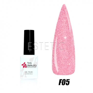 Гель-лак Molekula FLASH Effect F05 (светло-розовый, светоотражающий) 6 мл
