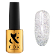 Гель-лак F.O.X Flash №001 (серебристый, светоотражающий с блестками), 7 мл