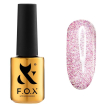 Гель-лак F.O.X Flash №004 (розовый, светоотражающий с блестками), 7 мл