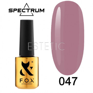 Гель-лак F.O.X Spectrum Gel Vinyl № 047 Babe (пепельно-розовый, эмаль), 7 мл