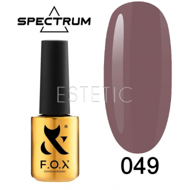 Гель-лак F.O.X Spectrum Gel Vinyl № 048 Feminist (темный бежево-розовый, эмаль), 7 мл