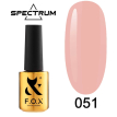 Гель-лак F.O.X Spectrum Gel Vinyl № 051 Intim (персиковий, емаль), 7 мл 