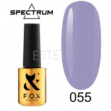 Гель-лак F.O.X Spectrum Gel Vinyl № 055 Soulful (лавандовий, емаль), 7 мл 