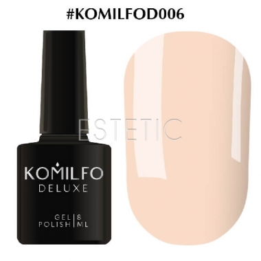 Гель-лак Komilfo Deluxe Series №D006 (телесный нюд, эмаль), 8 мл