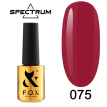 Гель-лак F.O.X Spectrum Gel Vinyl № 075 Hype (малиново-красный, эмаль), 7 мл