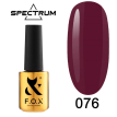 Гель-лак F.O.X Spectrum Gel Vinyl № 076 Hot (яскравий червоно-малиновий, емаль), 7 мл 